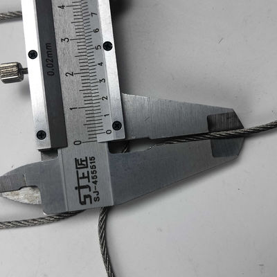 Griglia di cavo in acciaio inossidabile 304 flessibile e resistente con buco di diamante per reti di sicurezza