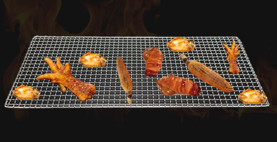 Rete per griglia BBQ in acciaio inossidabile 304, rotonda 165-550mm, resistente alle alte temperature