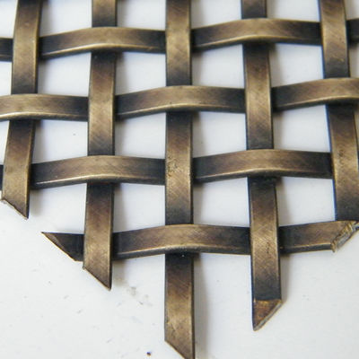 Acciaio inossidabile Crimped Woven Wire Mesh Metallo Esterno Decorativo Architettura Metallo Faccata Mesh