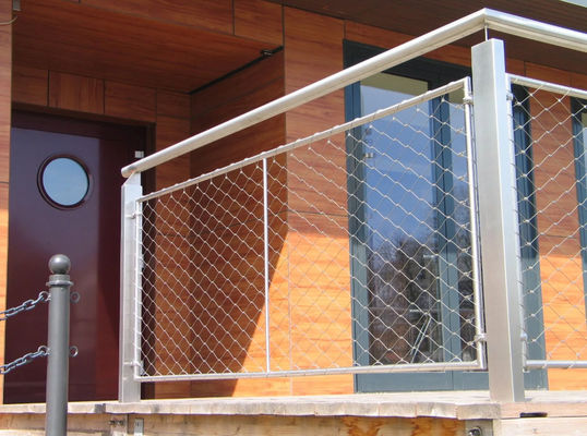 Rete di sicurezza antiruggine leggera in acciaio inossidabile con forma a losanga