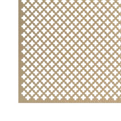 Rivestimento PVDF Quadrato architettonico pannelli perforati in alluminio foglio perforato in metallo decorativo
