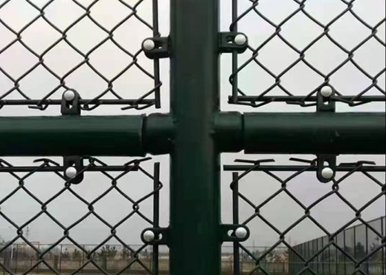 25*25mm temporanei 50*50mm Mesh Galvanized Chain Link Fence per gli sport hanno archivato