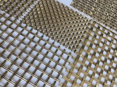 Il cavo architettonico di Mesh Round Wire And Flat dell'ottone di anti corrosione interseca