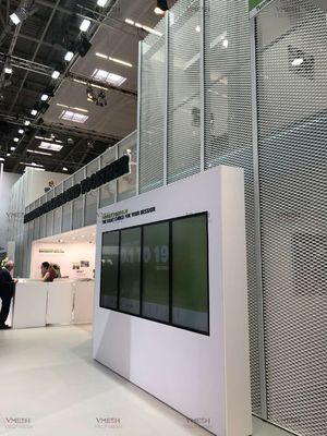 Rete metallica diamantata a colori verniciata a polvere, metallo espanso galvanizzato sollevato per recinzione di sicurezza interna