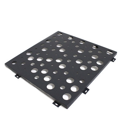 Placca di metallo perforata di alluminio nero per parete a tende da 1,8 mm