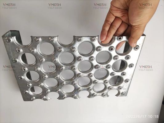 Griglia di sicurezza antiscivolo a buco rotondo in alluminio da 3,5 mm per tratte di scale