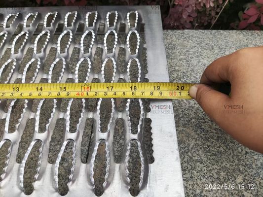 Passerella di sicurezza in alluminio 1060 con fori a diamante, 12G 14G