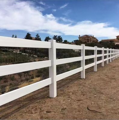 Acque resistenti esterno di plastica di vinile per recinzione di ranch Paddock Recinzione