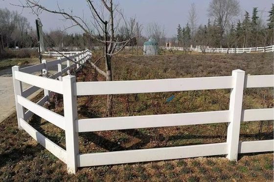 Fermaglio in PVC bianco di plastica per cavalli Altezza 1,5 m 1,8 m