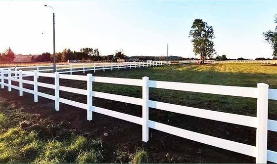 vitto vinile 3 binari PVC 2 binari cavallo paddock fattoria recinzione post ranch