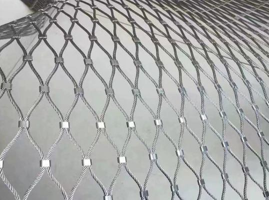 Griglia di corda in acciaio inossidabile 20x20mm 304/316 per decorazione aviaria zoo