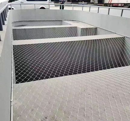 Resistenza ai raggi UV Lunga durata di vita Griglia di cavi in acciaio inossidabile con dimensione di confine di 1*10m/2*5m/2*3m/10*10m