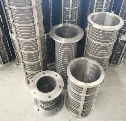 Filtro di olio Amido Zucchero Johnson Wedge Wire Slot Bend Curve Screen