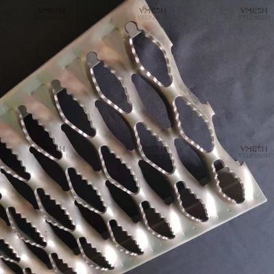 Diamante buco presa Strut di sicurezza Griglia di piastra di alluminio 300-600mm