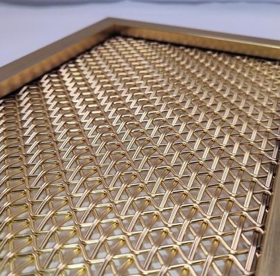 Tela decorativa a maglia in acciaio inossidabile decorativa spazzolata