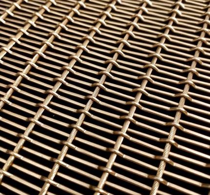 Griglia di filo tessuto di acciaio inossidabile per facciate architettoniche