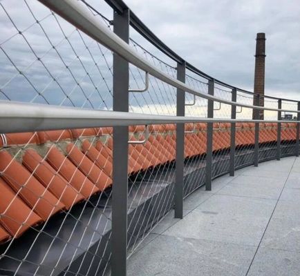 Griglia di corda in acciaio inossidabile flessibile e resistente per ringhiera di ponte e recinzione di sicurezza