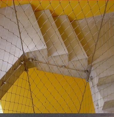 Rete in corda di acciaio inossidabile argentato personalizzato, riciclabile, esente da manutenzione per la protezione architettonica