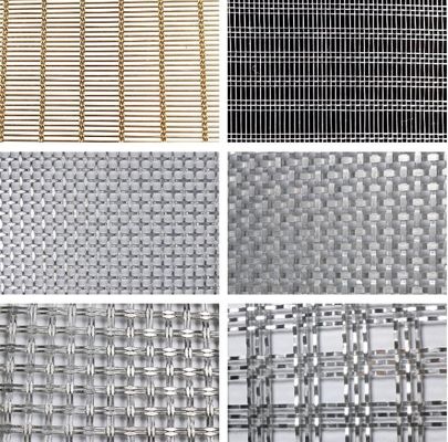 Rete metallica tessuta in acciaio inossidabile per decorazioni architettoniche