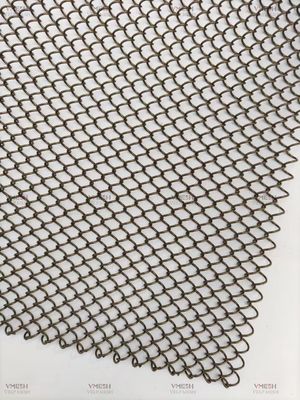 Architettura Crimped Woven Wire Mesh Decorative Metal Chain Mesh Curtain Alloy Mesh Coil Drapery