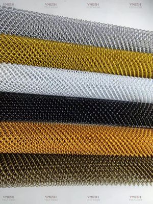 Grigio colore di alluminio Decorative Chain Link Mesh Curtain per schermo divisorio
