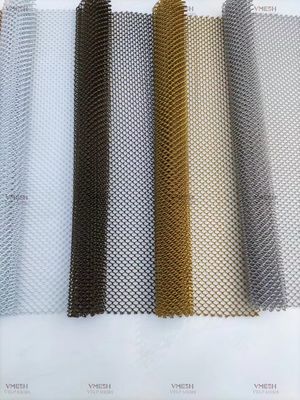 Griglia di maglia in lega di alluminio decorativa per tende da albergo per tende da metallo