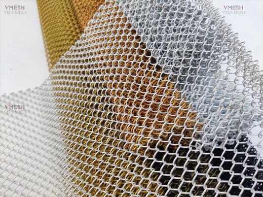 Tenda a maglia decorativa in lega di alluminio per hotel e architettura
