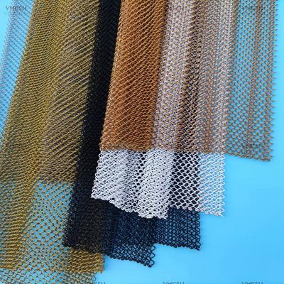 Colorato in acciaio inossidabile in alluminio Decorative Metal Chain Mesh Curtain Alloy Mesh Coil Drapery