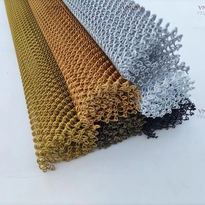 Corde a catena in alluminio decorative Cascata a bobina per tendine Corde a maglia di filo
