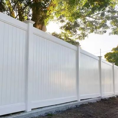 Recinzione anti-incendio esterna in plastica bianca in vinile PVC per il cortile decorativo