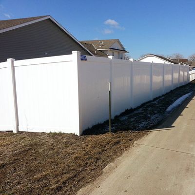 Pannelli e pali di materiale vergine 6ft H X8ft W Vinyl PVC Plastic Privacy Fence