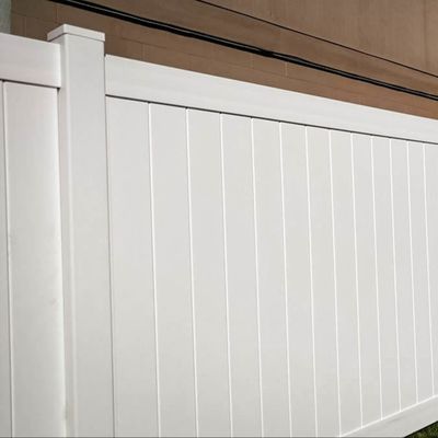 Recinzione di privacy in vinile in stile americano 6x8ft per il cortile e il muro della casa