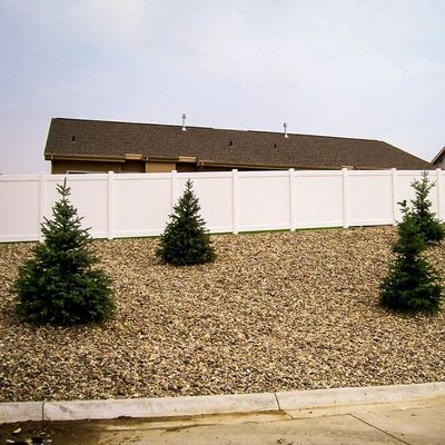 Recinzione di privacy in vinile in stile americano 6x8ft per il cortile e il muro della casa