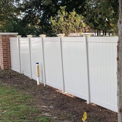 Recinzione Privacy in PVC Bianco 6x8ft Materiale Vergine Esente da Manutenzione