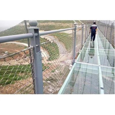 Long Time Service Durable UV Protection Customizable Size Stainless Steel Rope Mesh for Handrail Filling