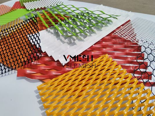 PVDF Acciaio di alluminio con maglia di metallo espansa 5,5 mm 6,0 mm Rivestimento murale Faccate ventilate