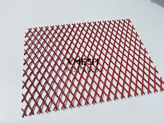 Disegno di facciata architettonica rivestimento PVDF Decorative Aluminum Expanded Mesh