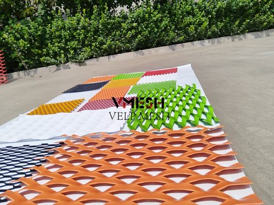 Schermi rivestiti in polvere di maglia di alluminio di facciata decorativa espansa
