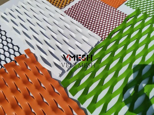 PVDF Aluminium Facade Mesh Costruire Metallo Placca espansa rivestimento esterno