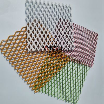 2 mm Placa di alluminio esteso rivestimento Decorative Mesh Metal Screen