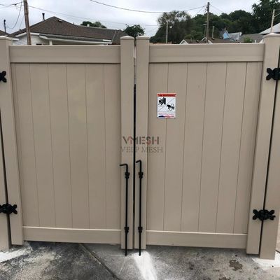 Pannelli di recinzione per la privacy in PVC bianco 6x8 piedi Con poca manutenzione