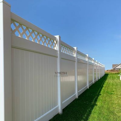 6ft giardino esterno Bianco PVC Vinyl Barato Recinzione Privacy
