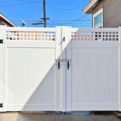 6ft giardino esterno Bianco PVC Vinyl Barato Recinzione Privacy