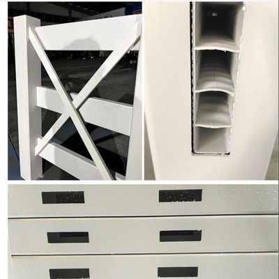 Colore bianco 3 binari 4 binari Recinzione di plastica per cavalli Recinzione per fattorie in vinile
