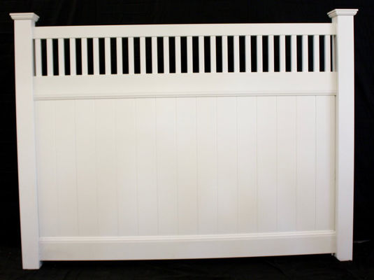 Protezione della privacy ambientale virgina Pvc Plastic Vinyl Fence For Yard