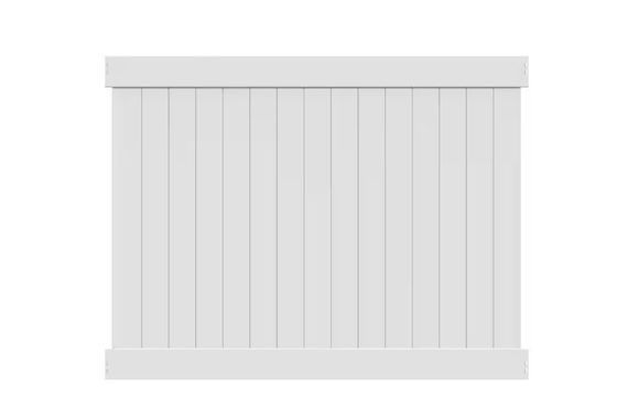Recinzione in vetro PVC in plastica in stile privacy in vinile con piattaforma superiore
