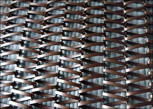 PVDF in acciaio inossidabile Decorative Crimped Woven Mesh per l'interior design