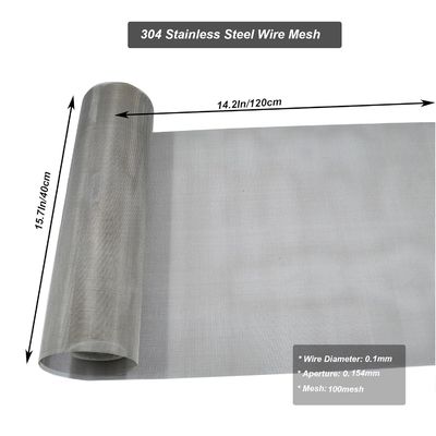 Pannello filtrante in rete metallica di acciaio inossidabile 304 - Dimensioni maglia da 7x7 a 80x80