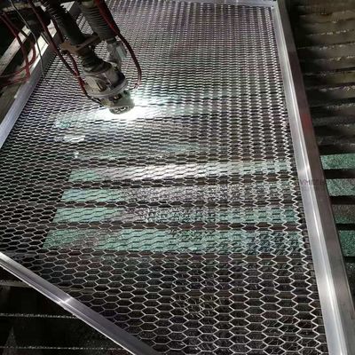 Anti-slip sollevato rete di metallo espanso Heavy Duty Esagono per piattaforma