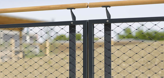 Rete in fune di acciaio inossidabile per architettura, schermo flessibile a rombi, recinzione sicura per animali dello zoo